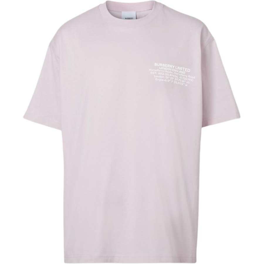 Burberry Logo Embroidered Crewneck T Shirt