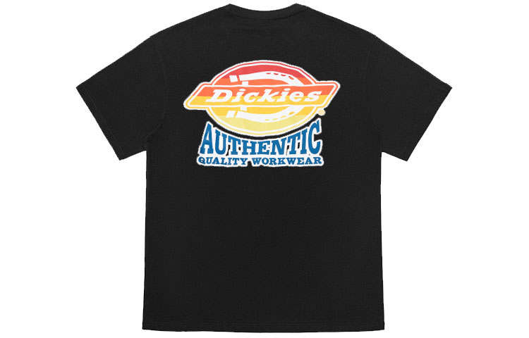 Dickies T Shirts Unisex Black Crew Neck Moderate Straight Fit