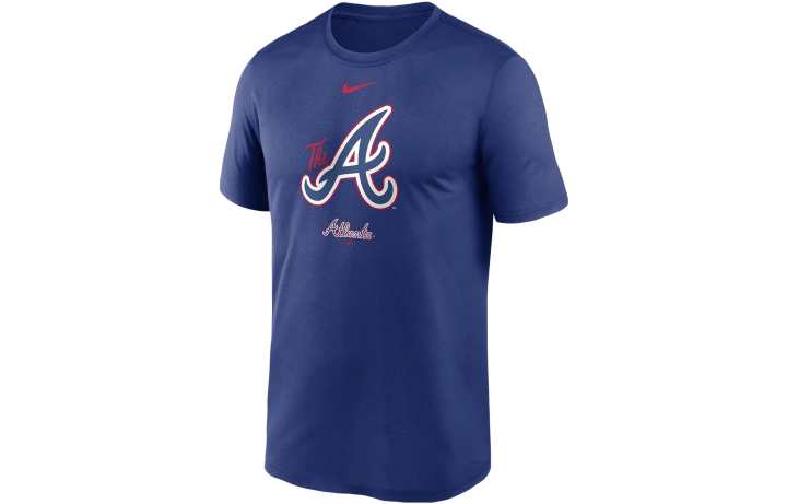 Nike Nike T Shirts Men's Blue Crew Neck Moderate Straight Fit