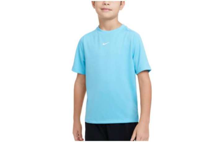 Nike Nike T Shirts Kids Blue Crew Neck Moderate Straight Fit
