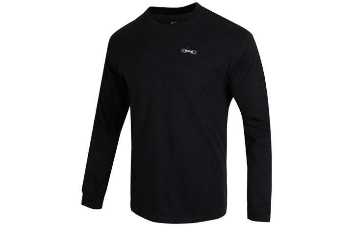 Nike Nike T Shirts Men's Black Crew Neck Moderate Straight Fit