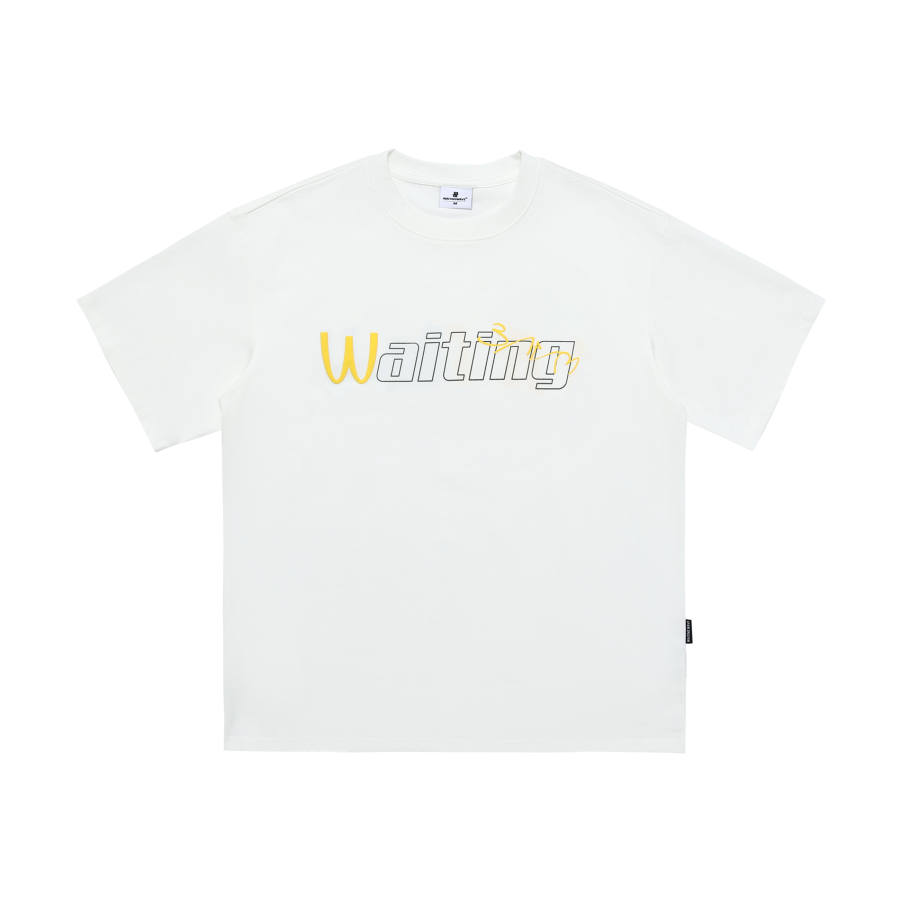 WAITINGWAVE T Shirts Unisex Crew Neck Thin Straight Fit