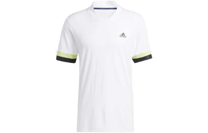 Adidas Adidas T Shirts Men's White V Neck Moderate Straight Fit
