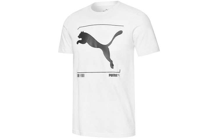 PUMA T Shirts Men's Crew Neck Moderate Straight Fit