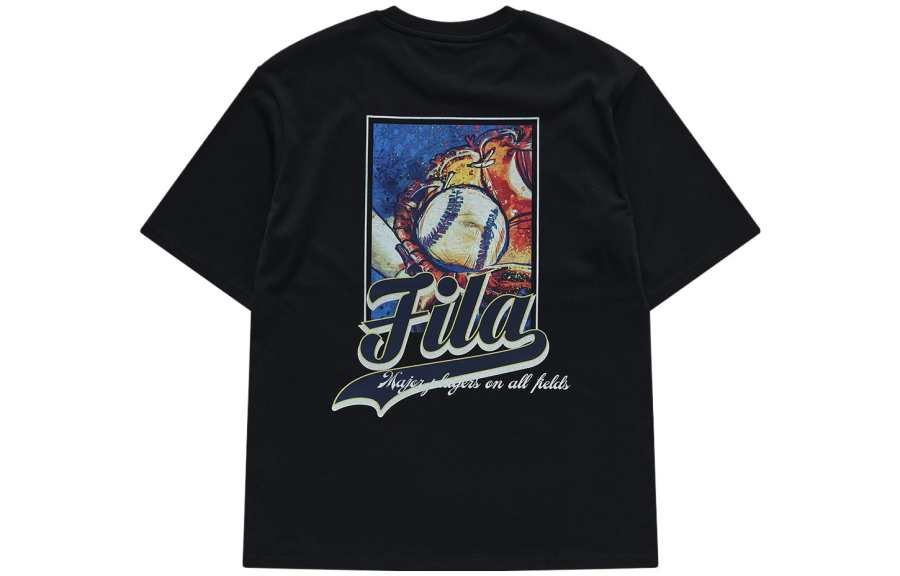 FILA FUSION BASEBALL T Shirt Men's Black