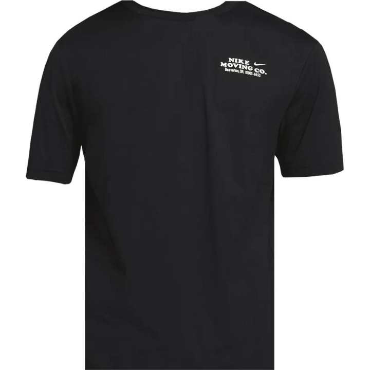 Nike Nike T Shirts Men's Black Crew Neck Moderate Straight Fit