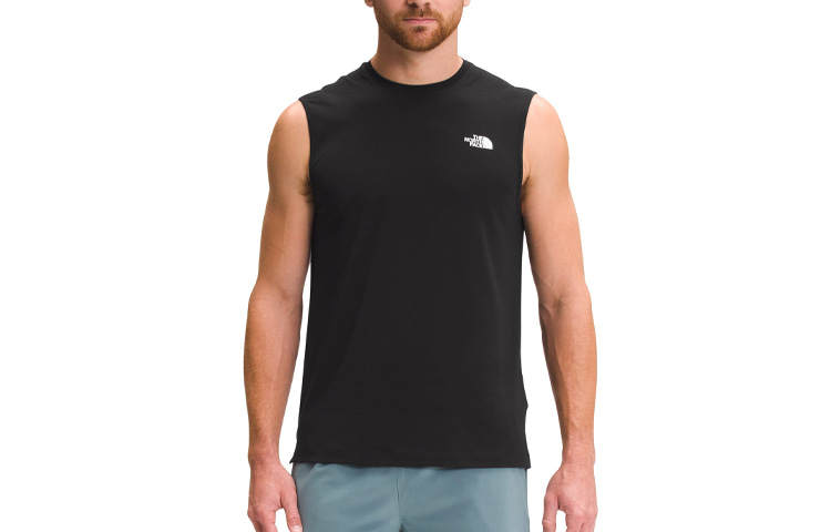 THE NORTH FACE T Shirts Men's Black Crew Neck Moderate Straight Fit