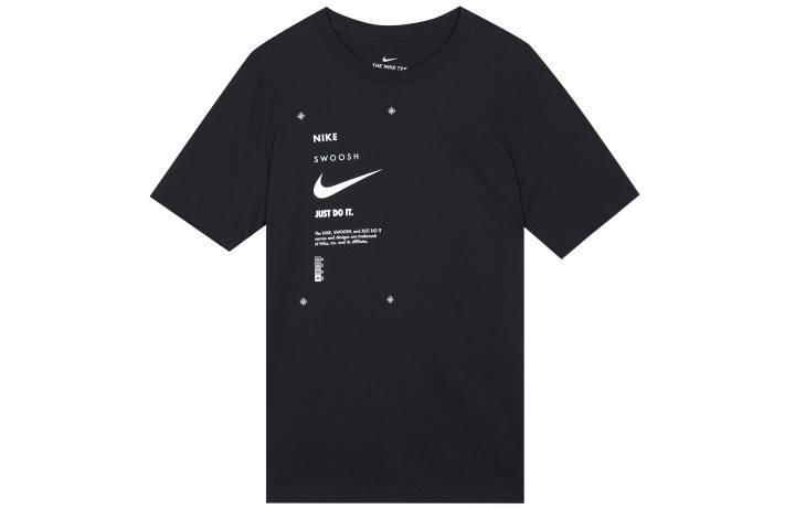 Nike Nike Sportswear Club T Shirts Men's Black Crew Neck Moderate