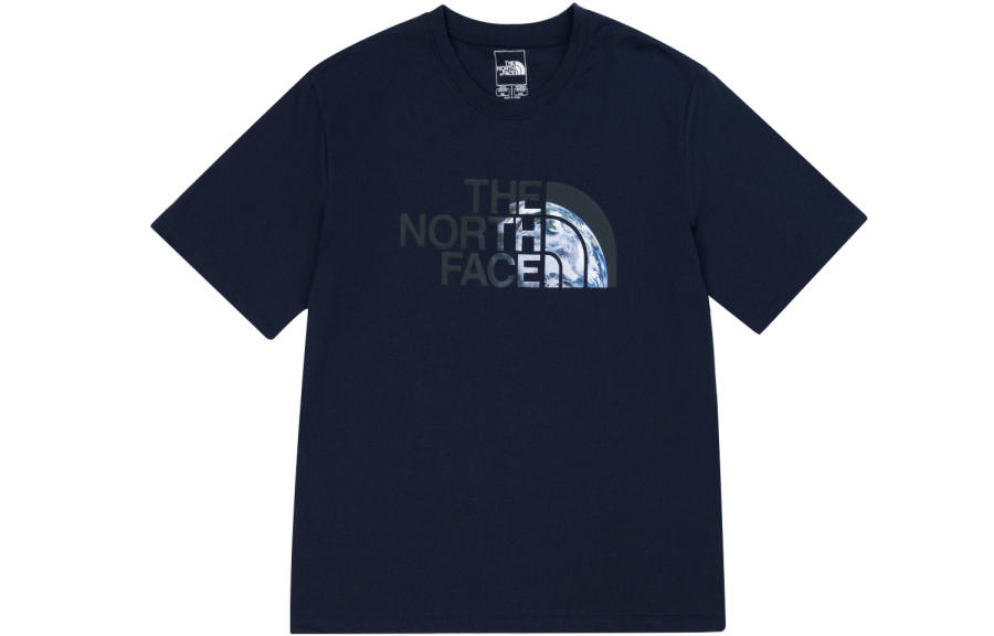 THE NORTH FACE Earth Printing SS22 T Shirt Men's Navy Blue