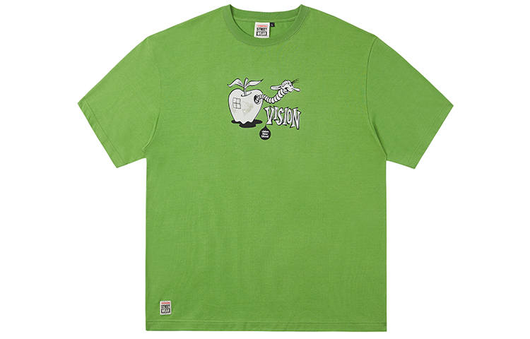 Vision Street Wear Short Sleeved T Shirts Unisex Fruit Green