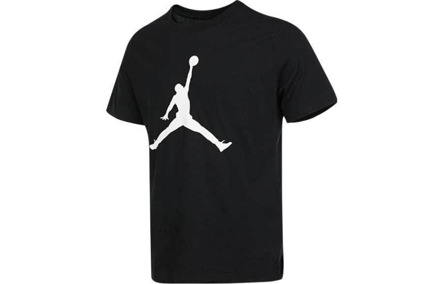 Nike Nike T Shirts Men's Black Crew Neck Moderate Straight Fit