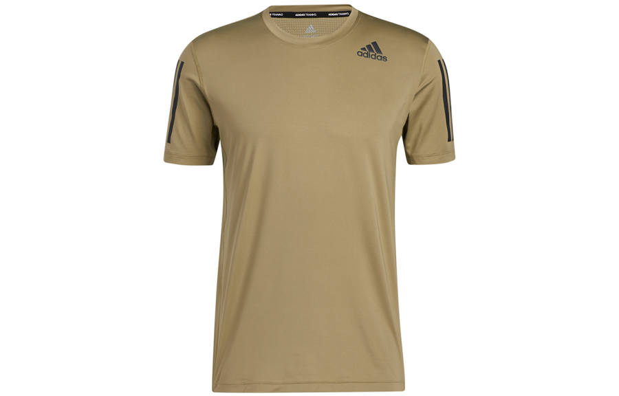Adidas Adidas Set in Sleeve T Shirt Men's Army Green