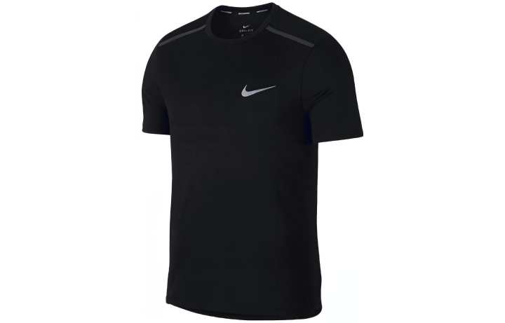 Nike Nike T Shirts Men's Black Crew Neck Moderate Straight Fit