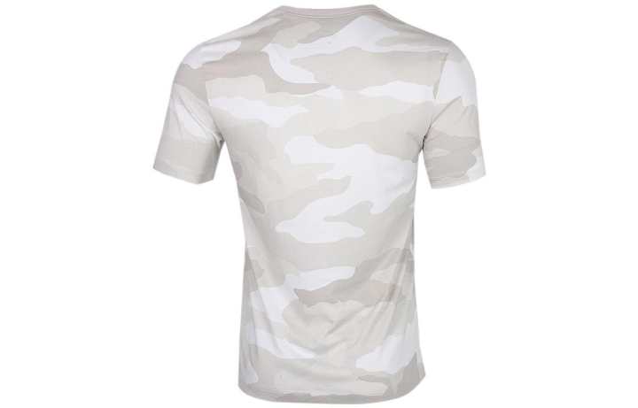Nike Nike T Shirts Men's Silver Gray Crew Neck Moderate Straight Fit