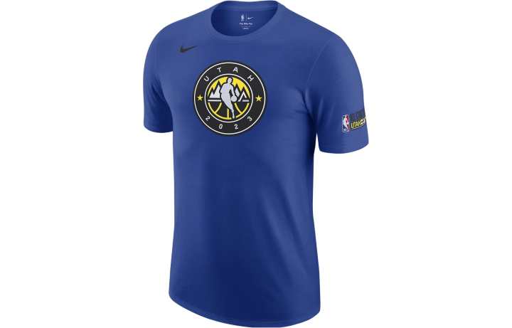 Nike Nike T Shirts Men's Blue Crew Neck Moderate Straight Fit