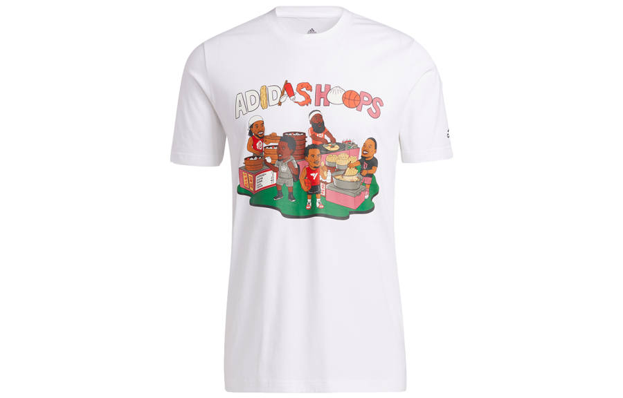 Adidas Adidas Set in Sleeve T Shirt Men's White