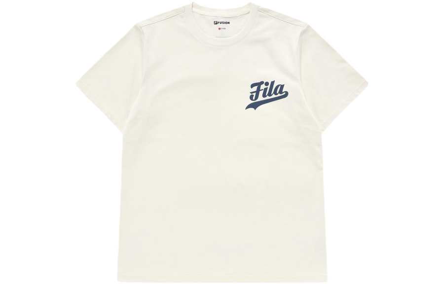 FILA FUSION BASEBALL T Shirt Men's Jasmine Milk White