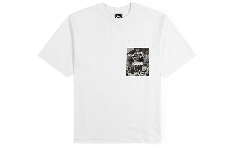Kappa T Shirts Unisex Crew Neck Moderate Straight Fit