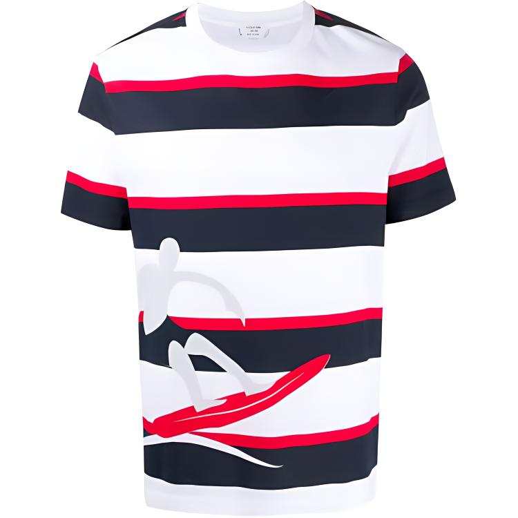 THOM BROWNE T Shirts Men's Multicolor Crew Neck Moderate Straight Fit
