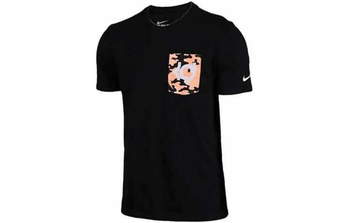 Nike Nike T Shirts Men's Black Crew Neck Moderate Straight Fit
