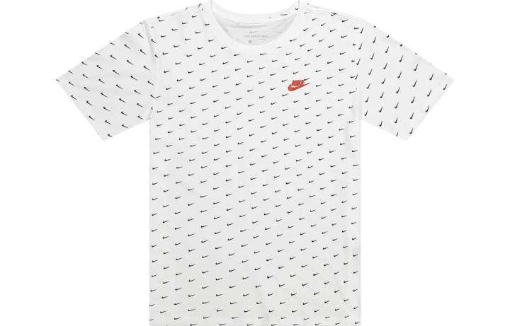 Nike Nike T Shirts Men's White Crew Neck Moderate Straight Fit
