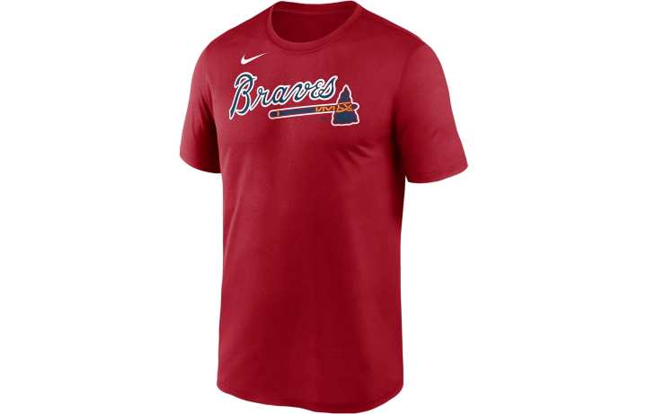Nike Nike T Shirts Men's Red Crew Neck Moderate Straight Fit