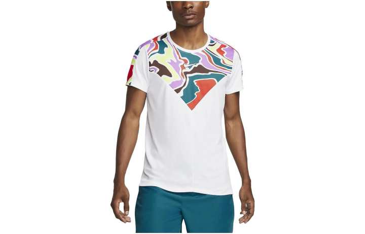 Nike Nike T Shirts Men's White Crew Neck Moderate Straight Fit