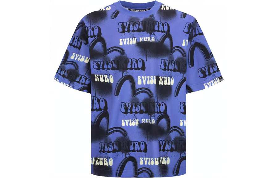 EVISU EVISU SS22 Drop Shoulder Sleeve T Shirt Men's
