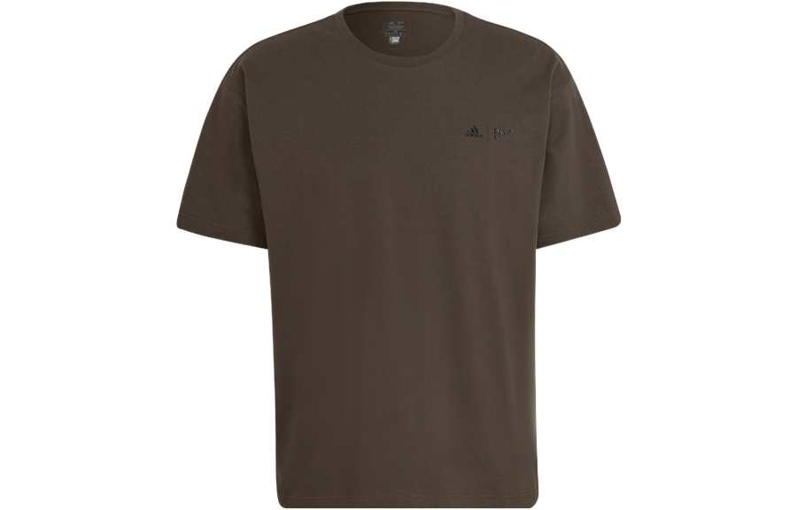 Adidas Adidas T Shirts Men's Olive Green Crew Neck Moderate Straight Fit