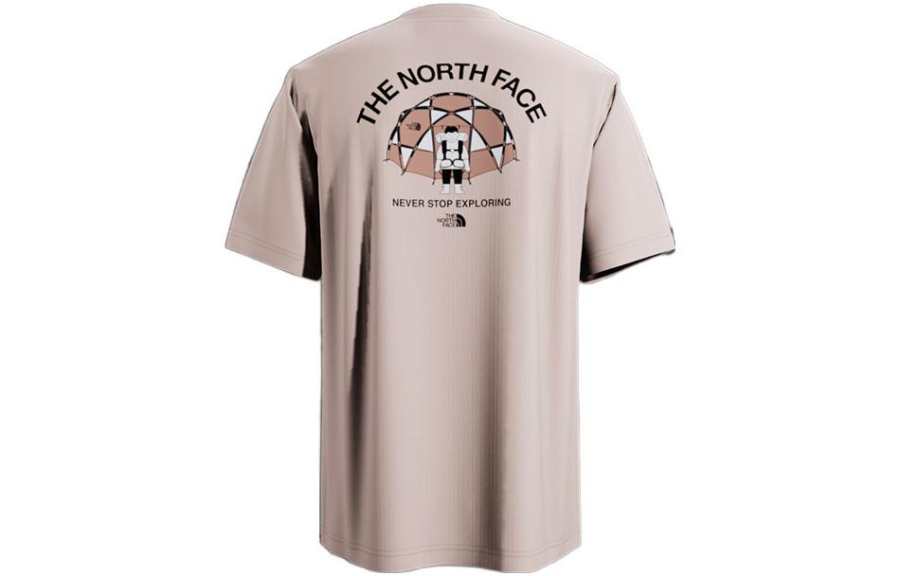 THE NORTH FACE Set in Sleeve T Shirt Unisex Pink