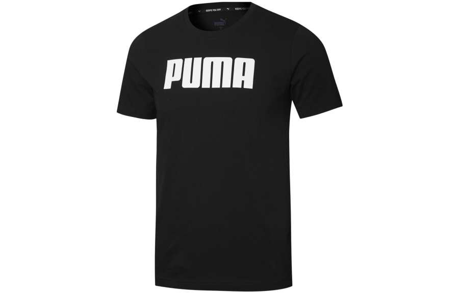 PUMA T Shirts Men's Crew Neck Moderate Straight Fit
