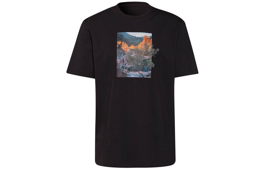 Adidas Originals Drop Shoulder Sleeve T Shirt Unisex Black