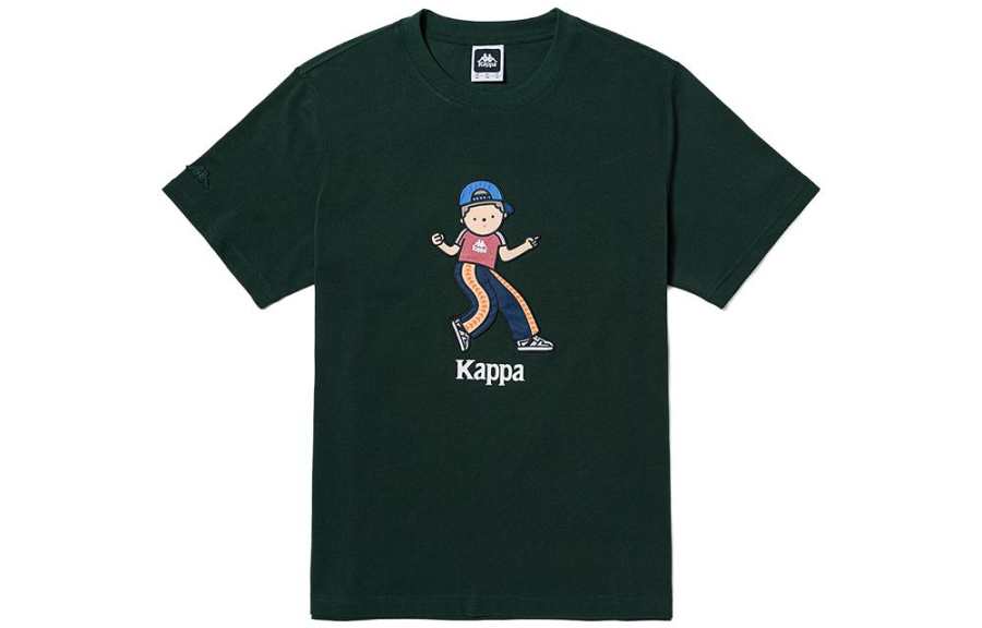 Kappa T Shirts Men's Crew Neck Moderate Straight Fit