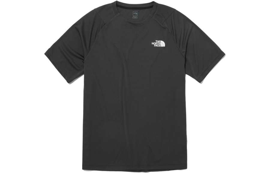 THE NORTH FACE T Shirts Men's Black Crew Neck Moderate Straight Fit