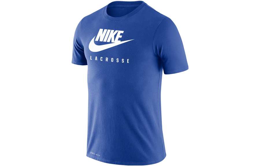Nike Nike T Shirts Men's Royal Blue Crew Neck Moderate Straight Fit