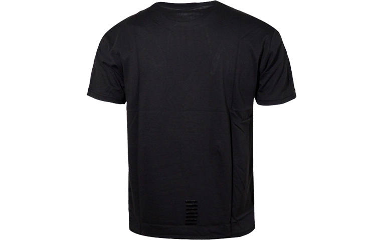 EMPORIO ARMANI T Shirts Men's Black Crew Neck Moderate Straight Fit