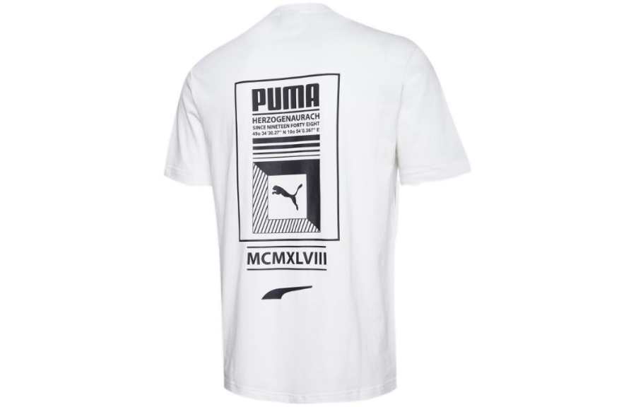 PUMA T Shirts Men's Crew Neck Moderate Straight Fit