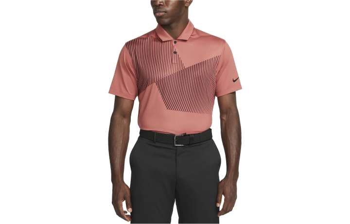Nike Nike T Shirts Men's Pink Polo Collar Moderate Straight Fit