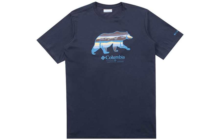 Columbia Quick Dry T Shirts Men's Blue