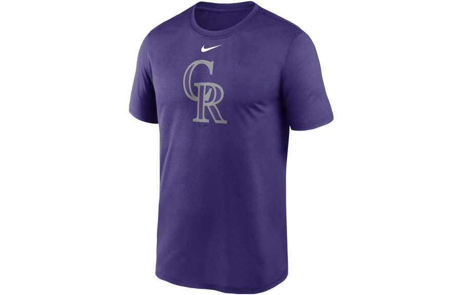 Nike Nike T Shirts Men's Purple Crew Neck Moderate Straight Fit