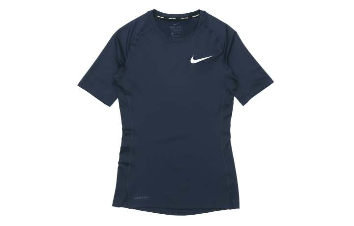 Nike Nike T Shirts Men's Navy Blue Crew Neck Moderate Straight Fit