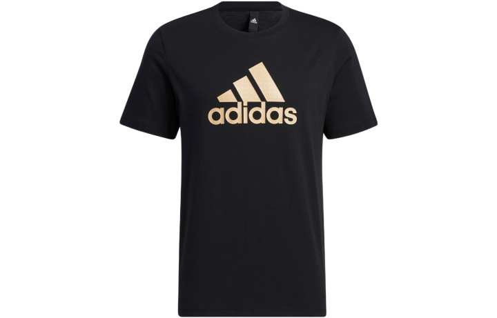 Adidas Adidas Set in Sleeve T Shirt Men's Black