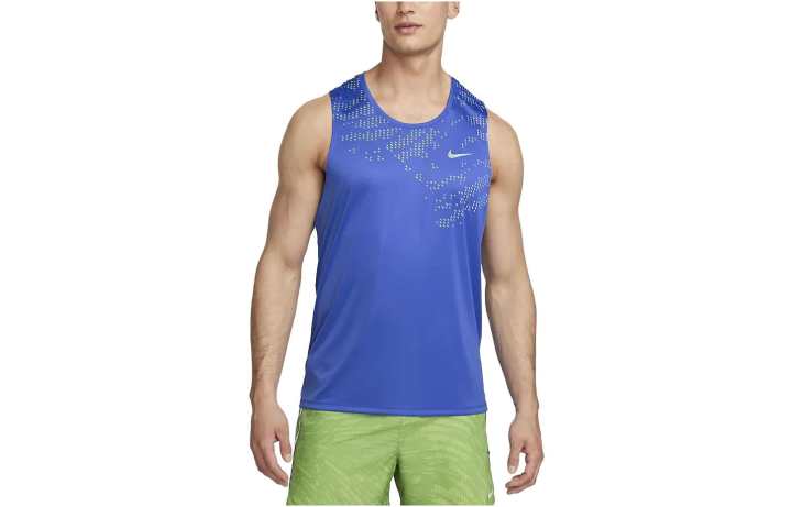 Nike Nike T Shirts Men's Blue Crew Neck Moderate Straight Fit