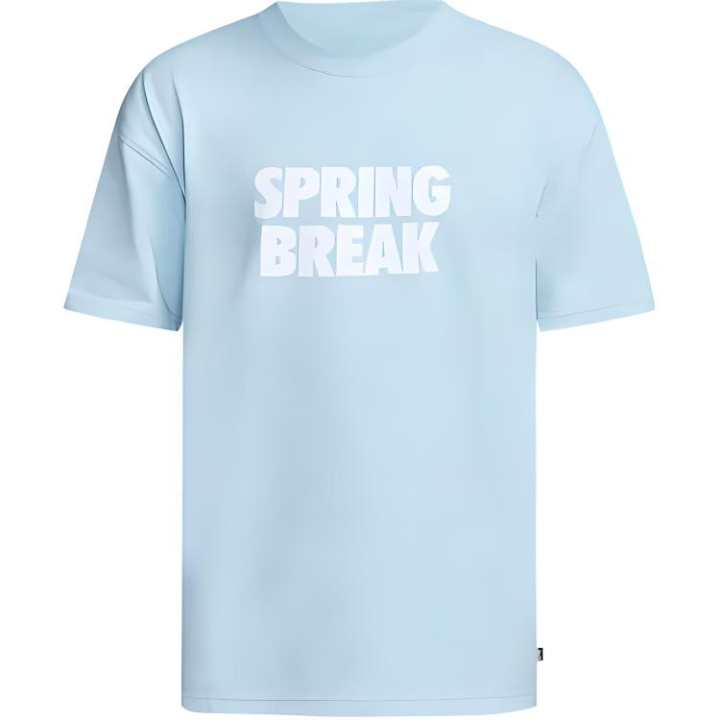 Nike Nike T Shirts Men's Light Blue Crew Neck Moderate Straight Fit