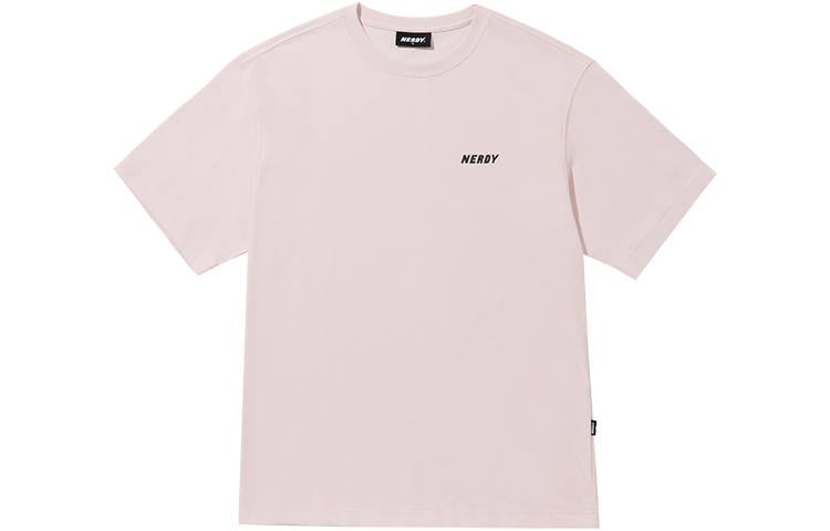 Nerdy T Shirts Unisex Pink Crew Neck Moderate Straight Fit