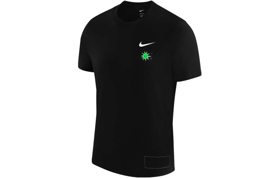 Nike Nike Dri Fit T Shirts Men's Black Crew Neck Moderate Straight Fit