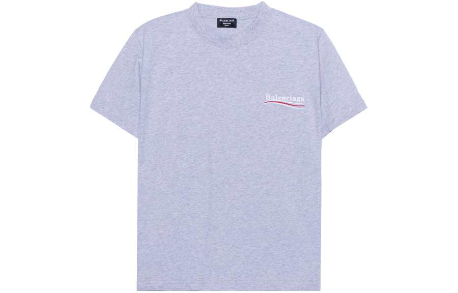 Balenciaga T Shirt Slim Fit Men's Gray