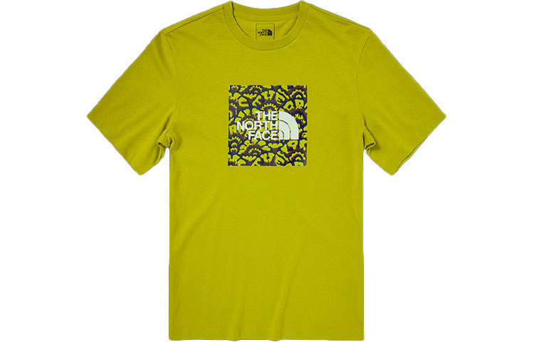 THE NORTH FACE Set in Sleeve T Shirt Men's Yellow Green