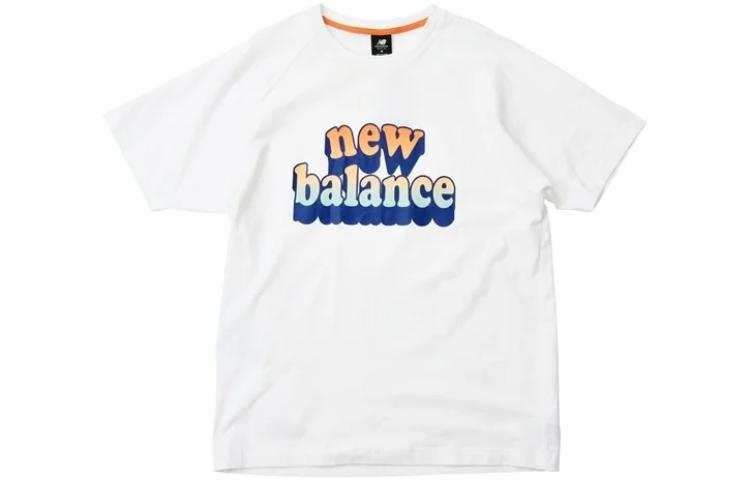 New Balance New Balance Athletics Day Tripper T Shirts Men's White Crew Neck Moderate Straight Fit