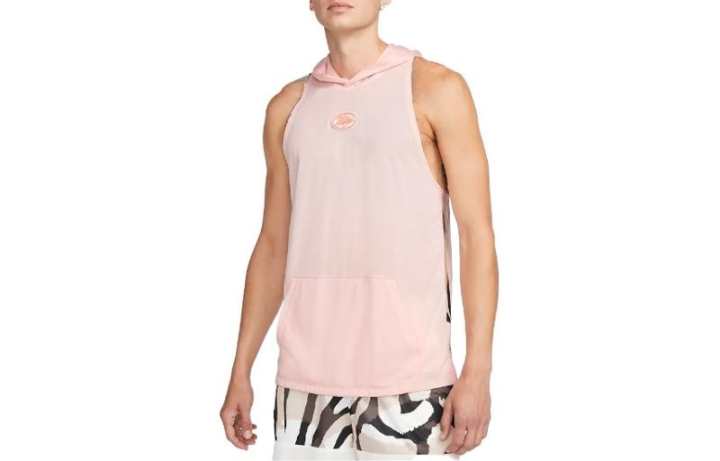 Nike Nike T Shirts Men's Pink Hooded Moderate